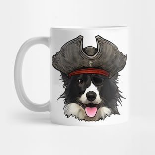 Border Collie Pirate Mug